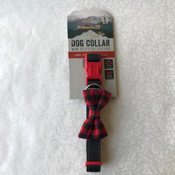 Avalanche Dog Bowtie Collar w Neoprene Backing Lightweight Size : L - Picture 1 of 4